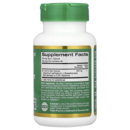 California Gold Nutrition, EuroHerbs ™, экстракт зверобоя, качество Euromed, 300 мг, 60 растительных капсул