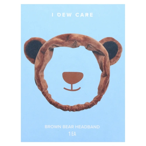 I Dew Care, повязка на голову с бурым медведем, 1 шт.