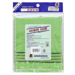 Goldsangsa, отшелушивающая мочалка, зеленый, 4 шт.