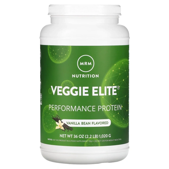 MRM, Smooth Veggie Elite, мощный протеин, ванильные бобы, 1,020 г