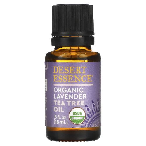 Desert Essence, Органическая лаванда с маслом чайного дерева, 0,6 жидких унций (18 мл)