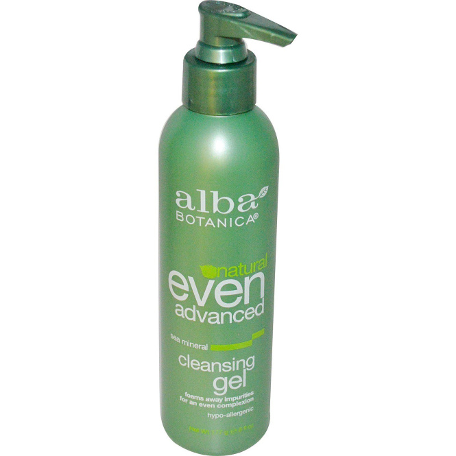 Alba Botanica, Even Advanced, очищающий гель для умывания с морскими минералами, 177 мл