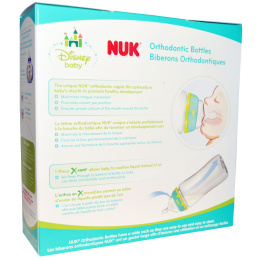 NUK, Дисней Беби, Поильники с широким горлом, Средний размер, Голубые, 0+ месяцев,  3 поильники, 10 унций (300 мл) каждая
