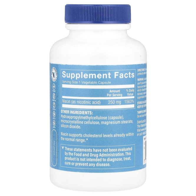The Vitamin Shoppe, Ниацин, 250 мг, 100 растительных капсул