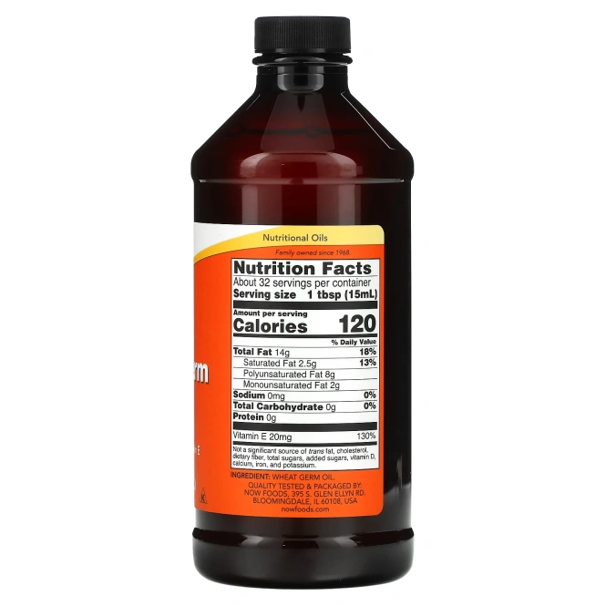 Now Foods, Масло зародышей пшеницы, 16 жидких унций (473 мл)