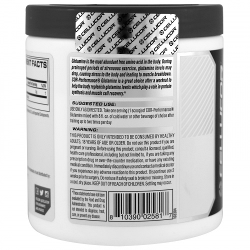 Cellucor, Глютамин Cor-Performance, без вкусовых добавок, 360 г (12,69 унц.)