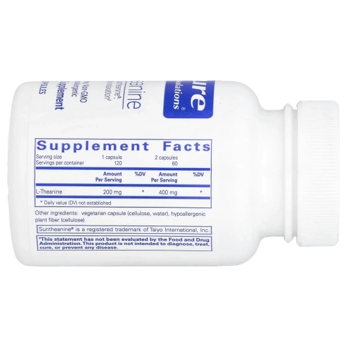 Pure Encapsulations, L-теанин`` 120 капсул