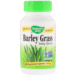 Nature's Way, Barley Grass, Young Harvest, 500 mg, 100 Vegetarian Capsules