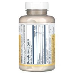 Solaray, Цитрат кальция, натуральный апельсин, 250 мг, 60 жевательных таблеток