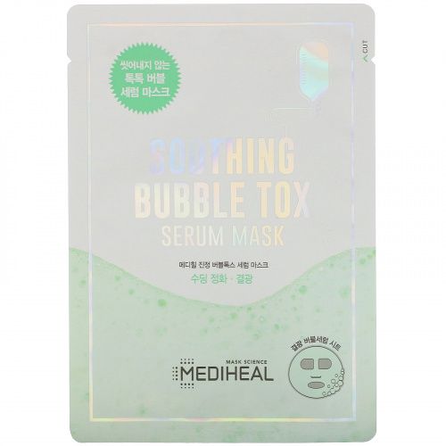 Mediheal, Soothing Bubble Tox Serum Mask, 10 Sheets, 18 ml Each
