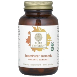 The Synergy Company, Органический экстракт куркумы SuperPure, 60 органических растительных капсул