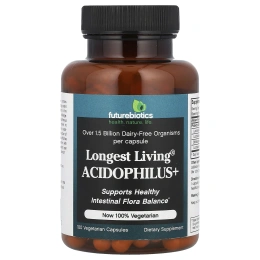 Futurebiotics, Longest Living Acidophilus +, 100 вегетарианских капсул