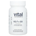 Vital Nutrients, K2-7 + D3, 60 вегетарианских капсул