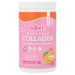 Obvi, More Than Collagen, мультиколлагеновые пептиды и комплекс для красоты, апельсин и манго, 381 г (13,44 унции)