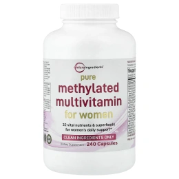 Micro Ingredients, чистые метилированные мультивитамины для женщин, 240 капсул