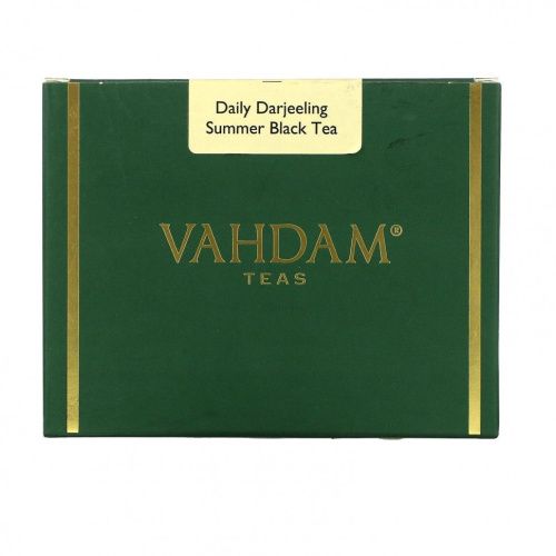 Vahdam Teas, Ежедневный летний черный чай Дарджилинг, 3,53 унции (100 г)