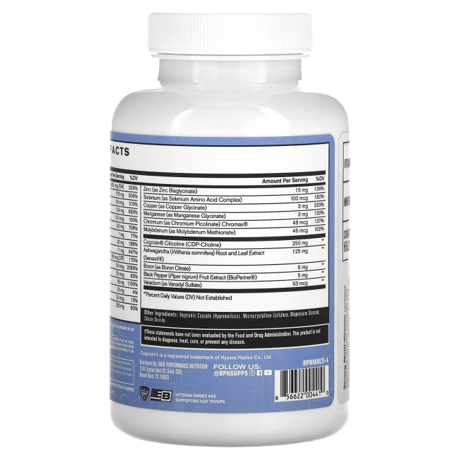 BPN, Мультивитамины, 120 капсул