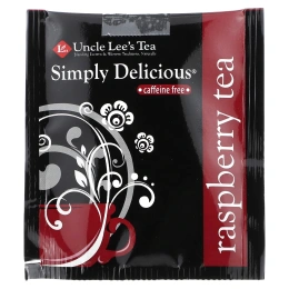 Uncle Lee's Tea, Simple Delicious, малиновый чай, без кофеина, 18 чайных пакетиков, 32,4 г (1,14 унции)