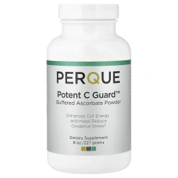 PERQUE, Potent C Guard™, буферизованный аскорбат в порошке, 227 г (8 унций)