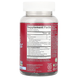 Garden of Life, Жевательные мармеладки со свеклой, малина, 60 фруктовых жевательных мармеладок