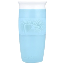Munchkin, Miracle® 360 ° Cup, для детей от 18 месяцев, голубой, 414 мл (14 унций)