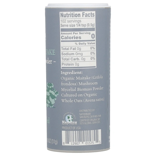 Natierra, органический гриб-баран, 51 г (1,8 унции)