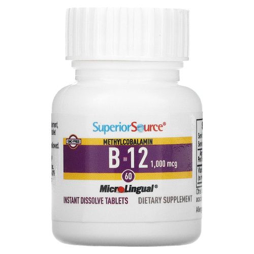 Superior Source, Methylcobalamin B-12, 1000 mcg, 60 MicroLingual Instant Dissolve Tablets