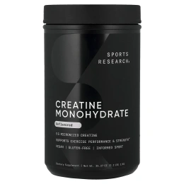 Sports Research, моногидрат креатина, без вкусовых добавок, 1 кг (2,2 фунта)