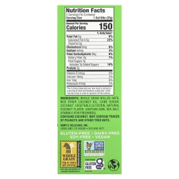 Bobo's Oat Bars, Овсяные кусочки, кокос, 5 кусочков, 37 г (1,3 унции)