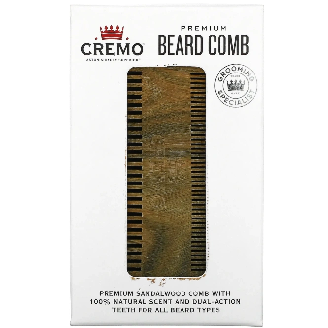 Cremo, Премиальный гребешок для бороды, 1 гребешок