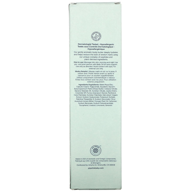 Pipette, Belly Butter, 3.8 fl oz (112 ml)