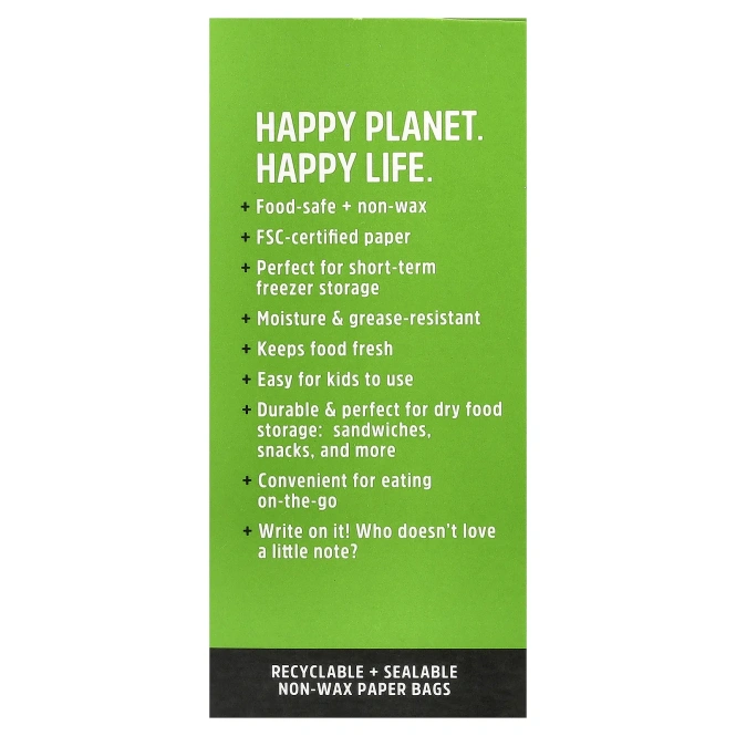 Lunchskins, бумажные пакеты для сэндвичей, со вкусом яблока, 50 шт.