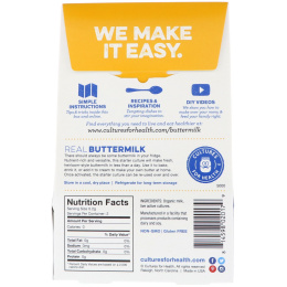 Cultures for Health, Настоящая пахта, По домашним традициям, 2 пакета, 0,01унц. (0,4 г)