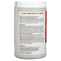 Aztec Secret, Индийская лечебная глина, Глубокая очистка пор, 2 фунта (908 г)