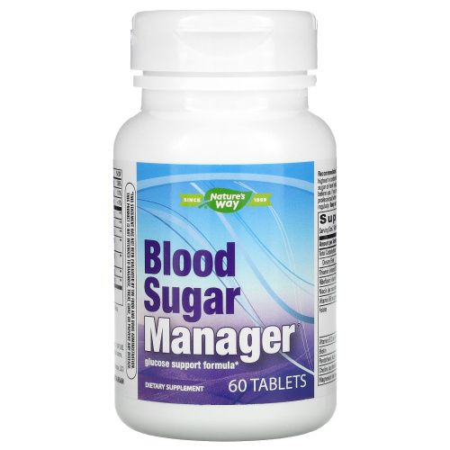 Nature's Way, Blood Sugar Manager, регулятор уровня сахара в крови, 60 таблеток
