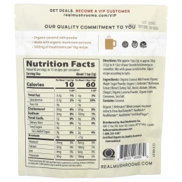 Real Mushrooms, Функциональные кокосовые сливки, 180 г (6,35 унции)