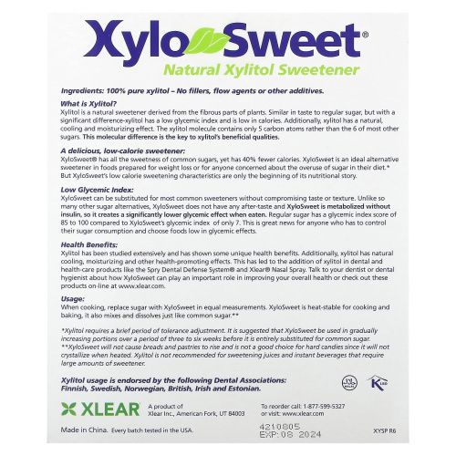 Xlear, Xylo-Sweet, 100 пакетиков, 4 г каждый