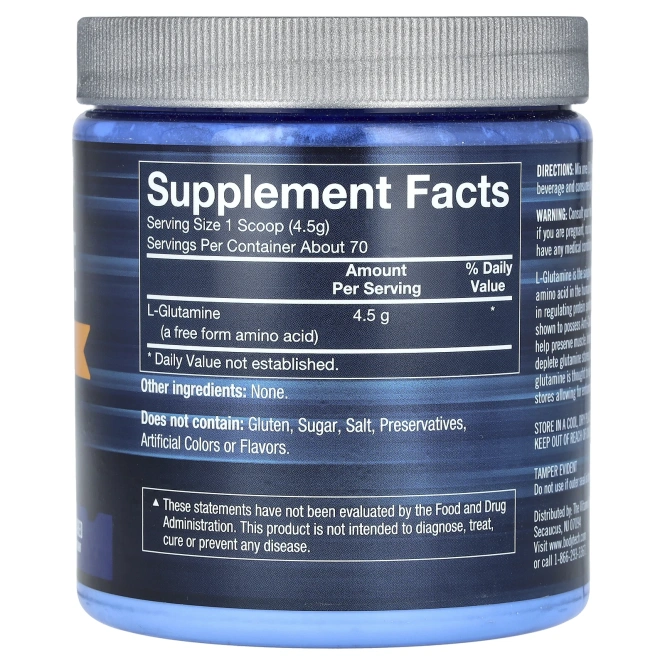 BodyTech, глутамин, без вкусовых добавок, 315 г (11,12 унции)