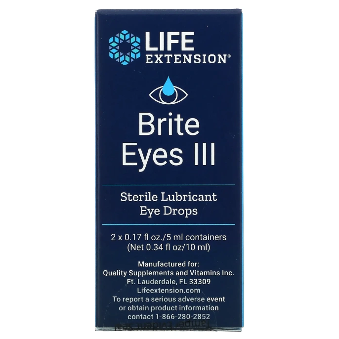 Life Extension, Brite Eyes III, 2 пузырька (5 мл каждый)