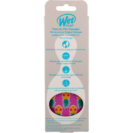 Wet Brush, Распутывающая мини-расческа, Happy Hair, ананас, 1 расческа