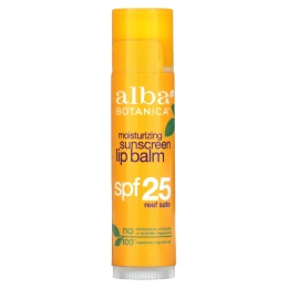 Alba Botanica, Смягчающий бальзам с защитой от солнца, SPF 25, 0,15 унции (4,2 г)