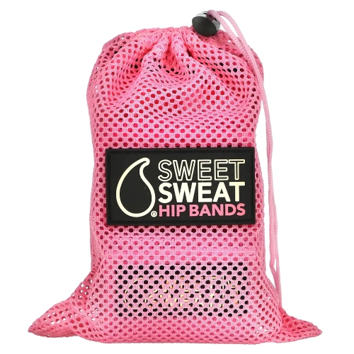 Sports Research, Sweet Sweat, эспандеры для бедер, розовые, 3 шт.