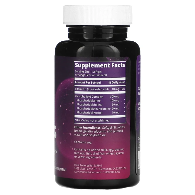 MRM, Фосфатидилсерин, 100 мг, 60 капсул