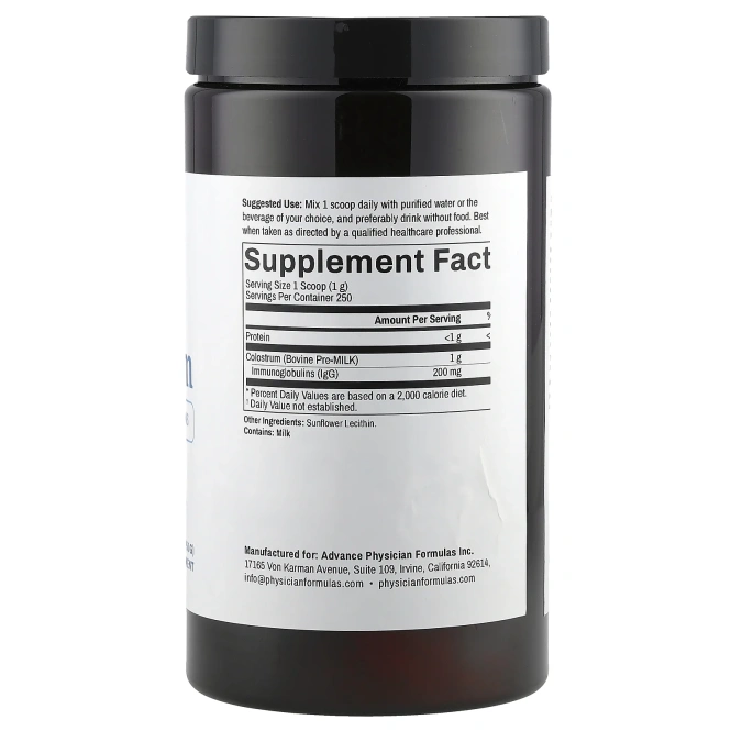Advance Physician Formulas, Молозиво, 250 г (8,8 унции)