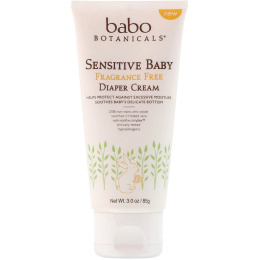 Babo Botanicals, Sensitive Baby, крем в подгузники, не содержит отдушек, 3,0 унц. (85 г.)
