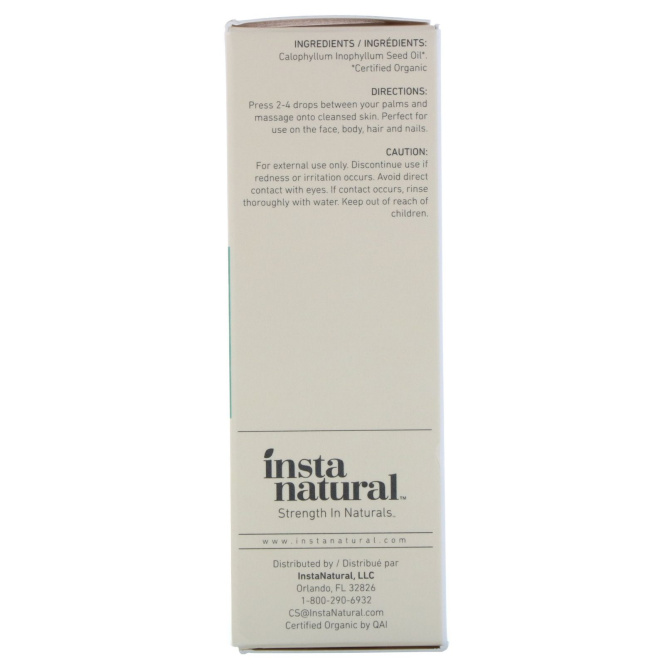 InstaNatural, Complete Organics, масло таману, 1 жидкая унция (30 мл)