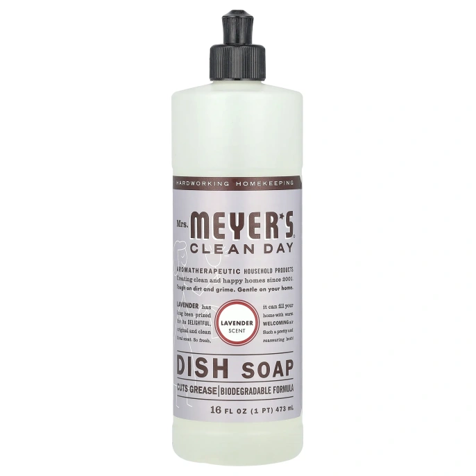 Mrs. Meyers Clean Day, средство для мытья посуды, лаванда, 473 мл (16 жидк. унций)