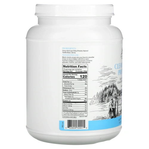 Mt. Capra, Сывороточный белок козьего молока, ваниль, 1 фунт (453 г)