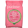 Purlisse, Watermelon, Energizing Makeup Remover Wipes, 30 Towelettes