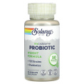 Solaray, Mycrobiome Probiotic Weight Formula, 50 млрд, 30 капсул с кишечным растительным экстрактом